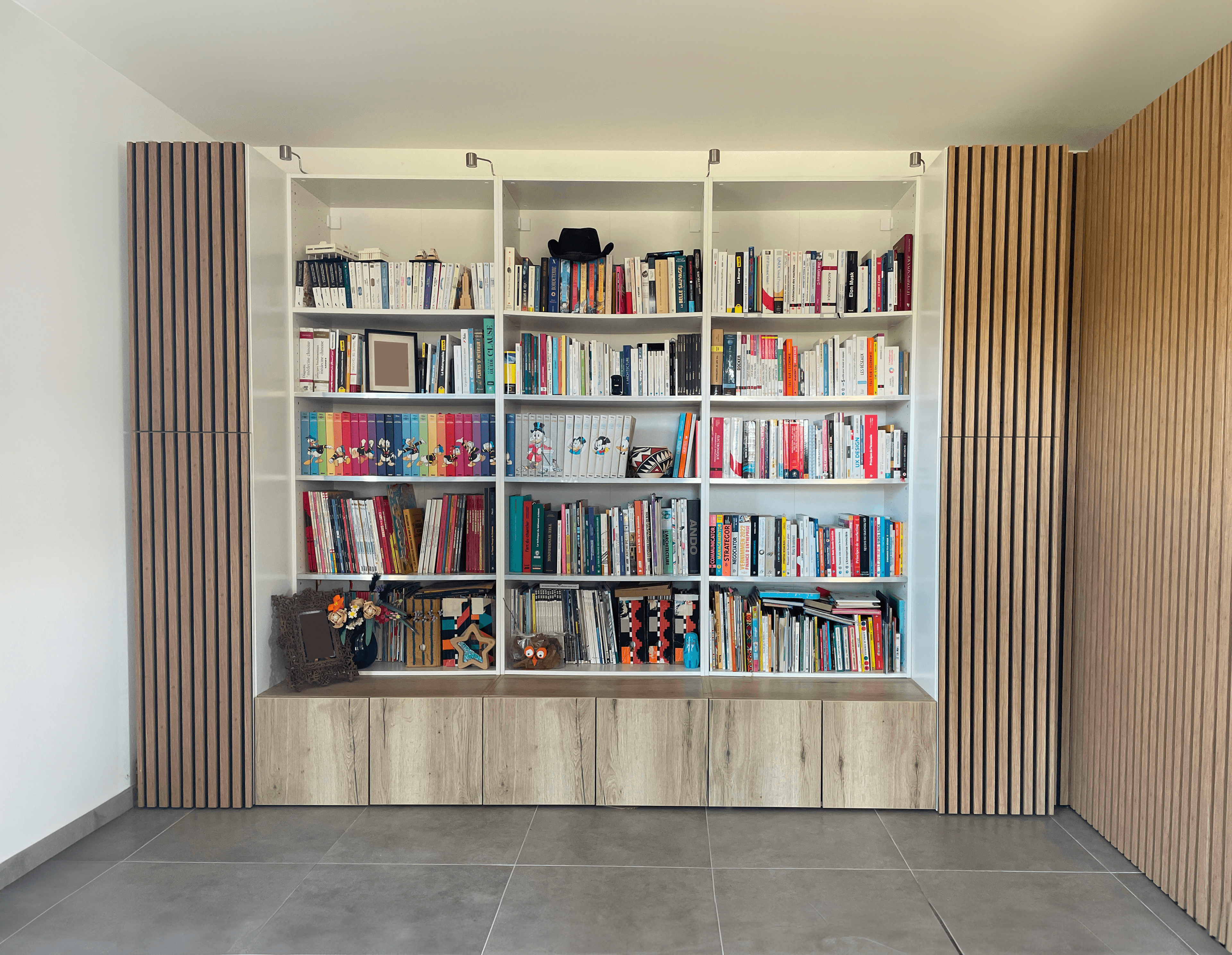 Bureau Bibliothèque - Mobilier sur mesure à Toulouse - Photo 1