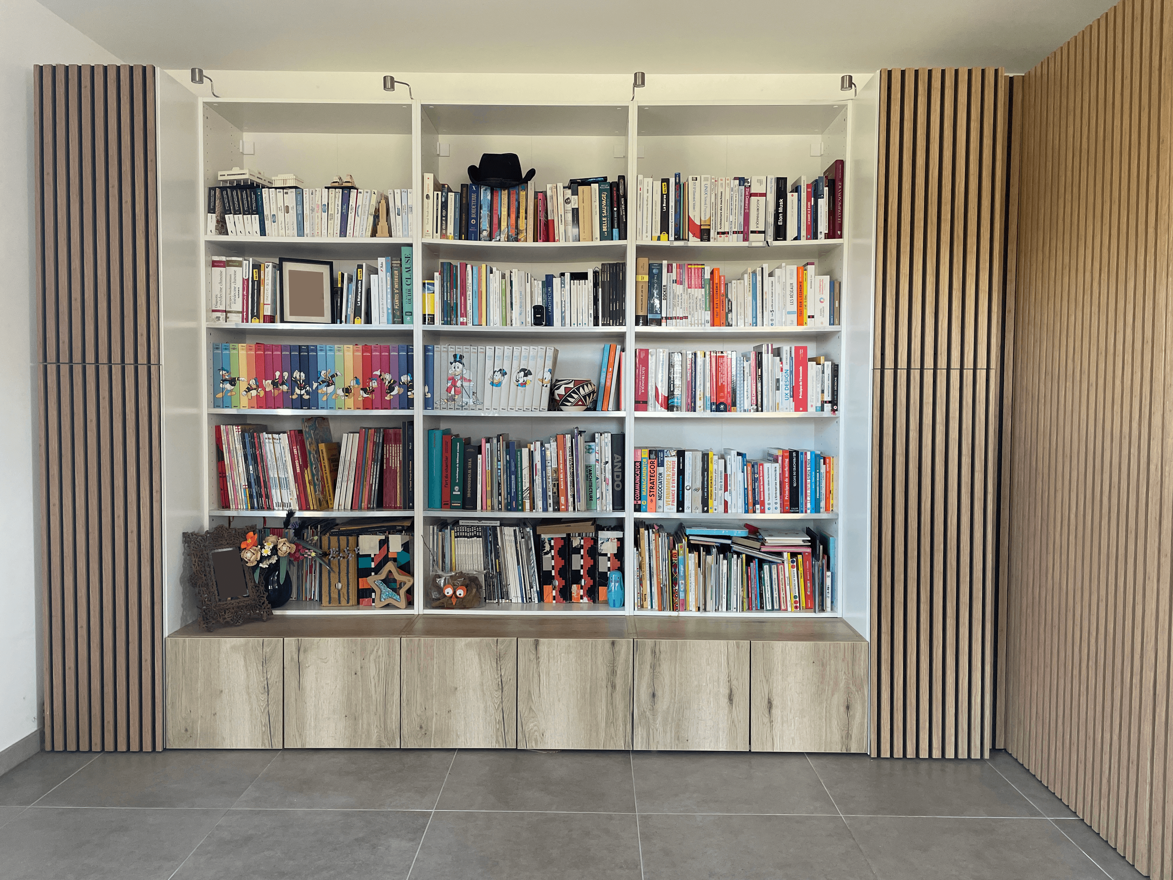 Bureau Bibliothèque - Mobilier sur mesure par LM Architectes à Toulouse